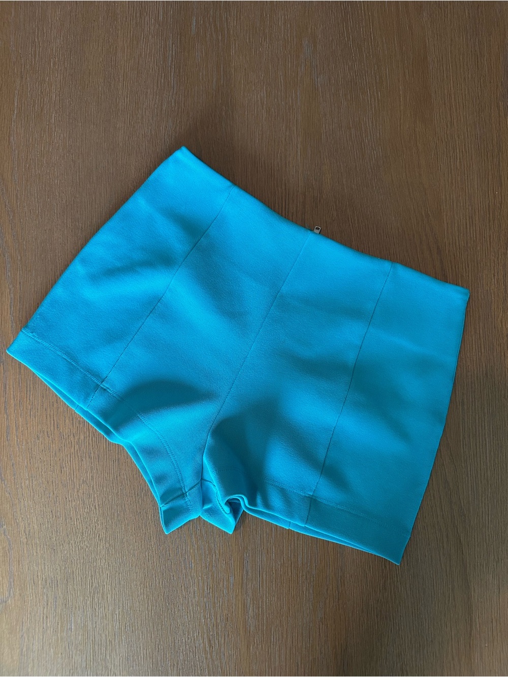 Forever 21 Teal High-Waist Stretch Shorts